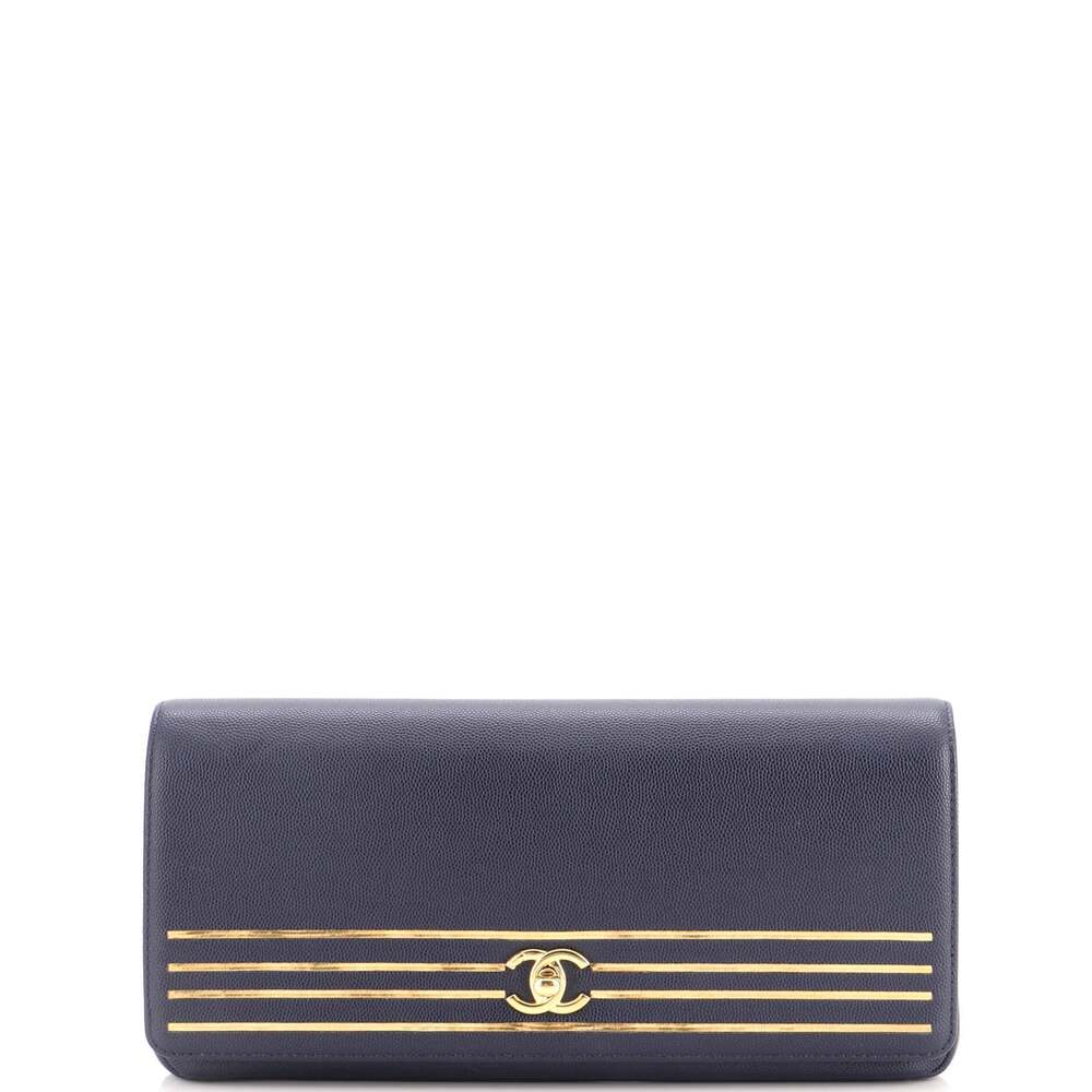 Chanel Captain Gold Clutch Embroidered #327293C33B